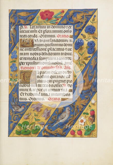 Decorated Text Page; Spinola Hours, about 1510-1520. Creator: Unknown.