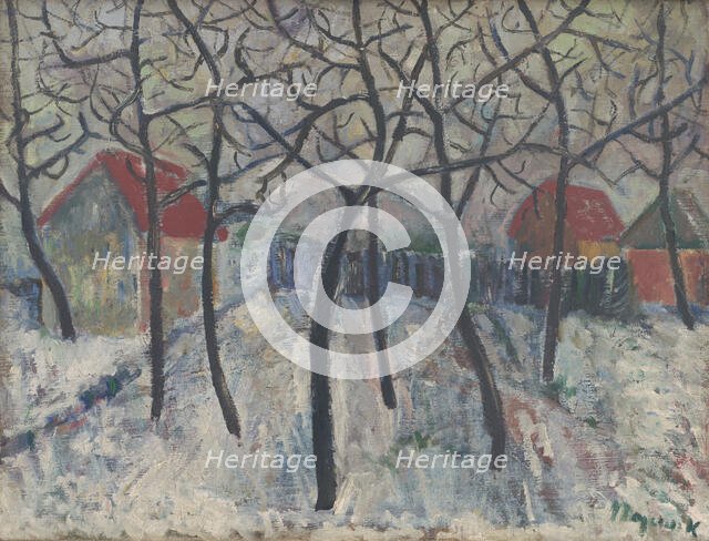 Trees in a Garden, around 1933. Creator: Cyprian Majernik.