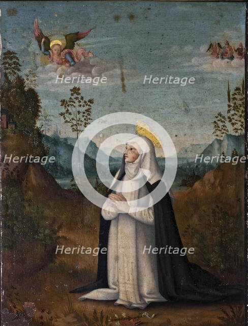 The Miraculous Communion of Saint Catherine of Siena, Second Half of the 15th cen.. Creator: Fungai; Bernardino (1460-1516).