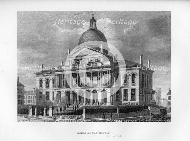 State House, Boston, Massachusetts, 1855. Artist: Unknown