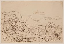 Proserpine Gathering Flowers in the Vale of Enna, 1846 or 1847. Creator: Thomas Cole.