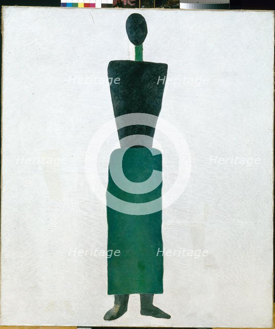 Female figure, 1928-1929. Creator: Malevich, Kasimir Severinovich (1878-1935).