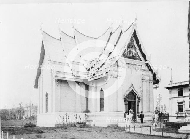 Exterior of Siam (Thailand) exhibit building, Louisiana Purchase Expo...St. Louis, Missouri, 1904. Creator: Frances Benjamin Johnston.