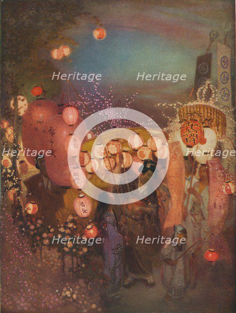 'A Japanese Festival', c1911, (1917). Artist: William Shackleton.