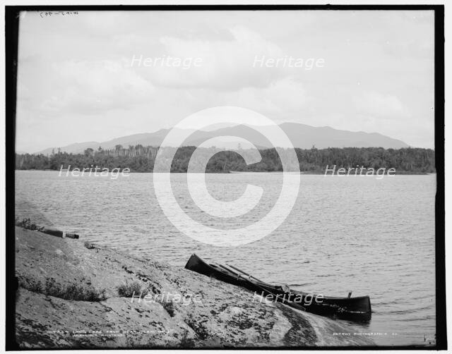 Long Lake from near Island House, Adirondack Mts., N.Y., (1902?). Creator: William H. Jackson.