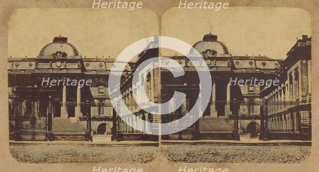 The Palais de Justice, Paris., 1860s. Creator: New York Stereoscopic Company.