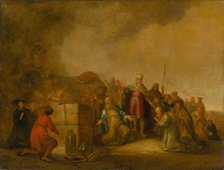 Elijah's sacrifice on Mount Carmel, 17th century. Creator: Wet, Jacob Willemsz de, the Elder (ca. 1630- after 1675).