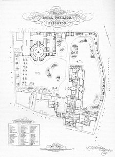 'A Plan of the Pavilion Estate as it was when purchased by the Town Authorities, 1850', (1939). Artist: Unknown.
