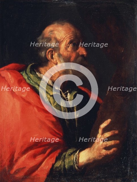 'Head of an Old Man' (the Apostle Peter?), 17th century. Artist: Bernardo Strozzi