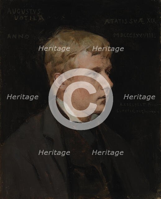 The Artist Aukusti Uotila, study for Duke Karl Insulting the Corpse of Klaus Fleming, 1878. Creator: Albert Edelfelt.