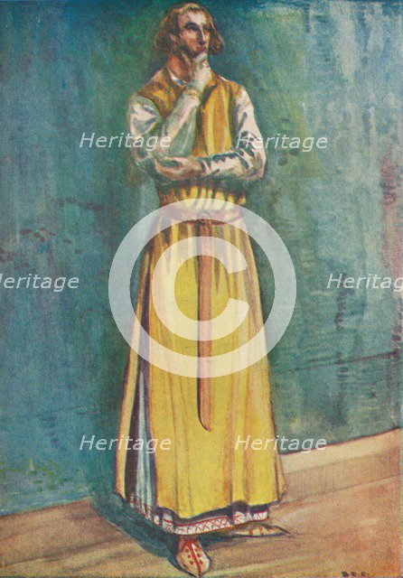 'A Man of the Time of John', 1907. Artist: Dion Clayton Calthrop.