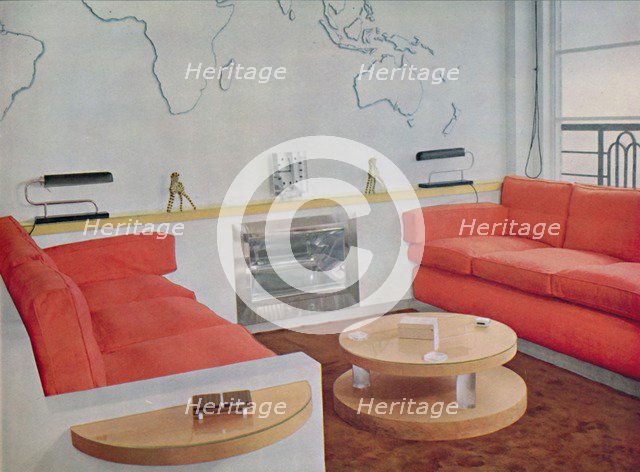 'Study in Lord Louis Mountbatten's London House', 1938. Artist: Unknown.