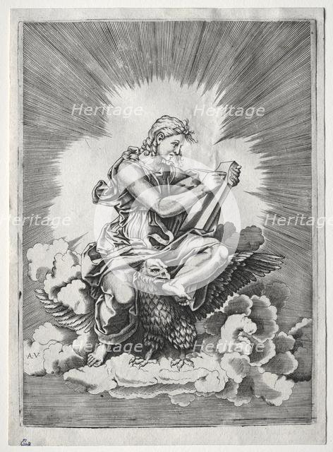 The Four Evangelists: St. John, c. 1518. Creator: Unknown.