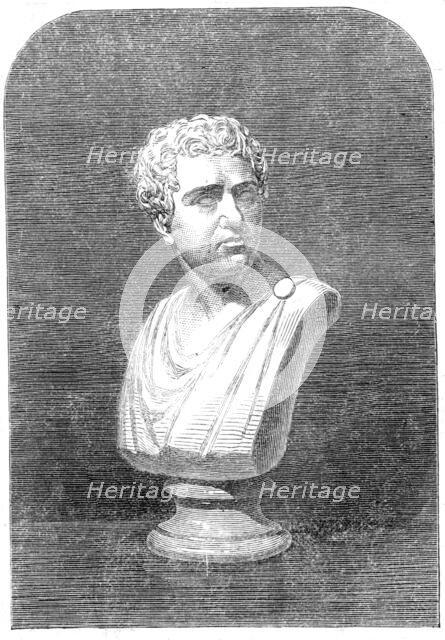 Bust of Sir Joshua Reynolds, in the Cottonian Library, Plymouth, 1861. Creator: Unknown.