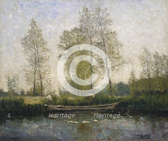 Seine. Motif from St Germain, 1877. Creator: Carl Fredrik Hill.