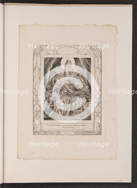 Satan Before the Throne of God, 1825. Creator: William Blake.