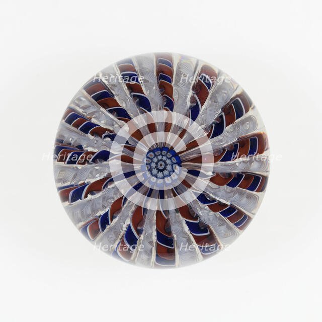 Paperweight, Clichy, c. 1845-60. Creator: Clichy Glassworks.