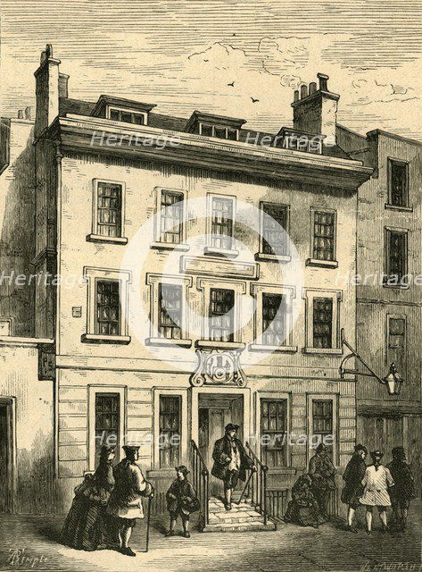 'Old House Still Standing in Bolt Court', (1897). Creator: Unknown.