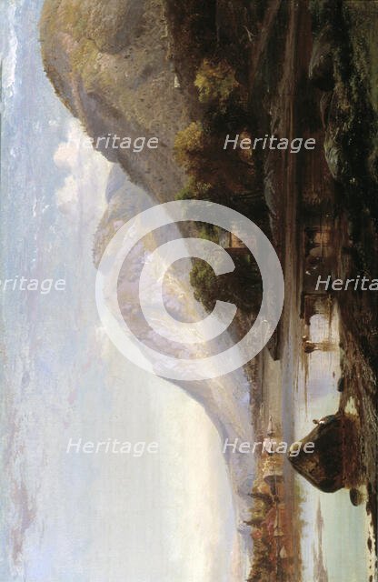 Hudson River at Cold Spring, 1861. Creator: Johann Hermann Carmiencke.