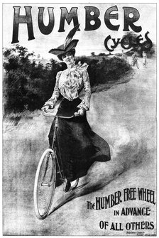 Advertisement for Humber Cycles, 1902-1903.Artist: Thomas Humber