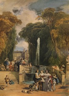 'Garden of a French Chateau', 1832, (1938). Artist: Camille Joseph Étienne Roqueplan.