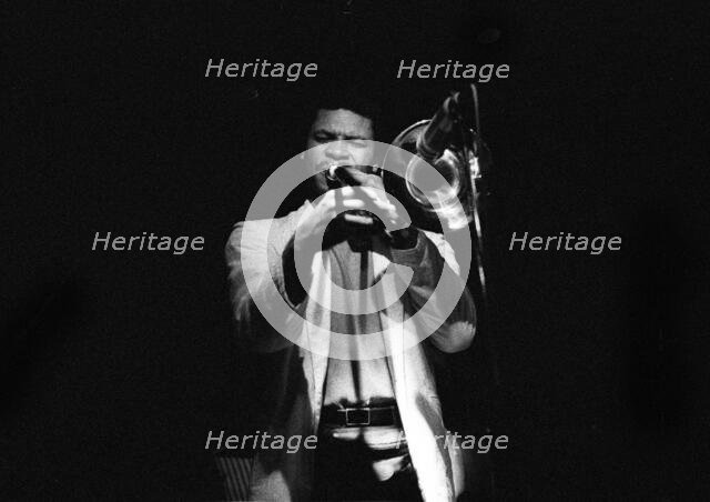 Robin Eubanks, Ronnie Scott’s Jazz Club, Soho, London, May 1990. Creator: Brian O'Connor.