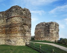 The Roman west gate, Pevensey Castle, East Sussex, late 20th or early 21st century. Artist: Historic England Staff Photographer.