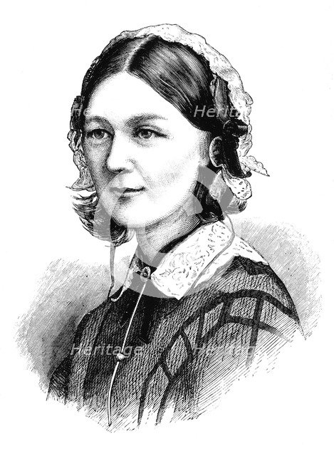 Florence Nightingale, 1870. Artist: Unknown