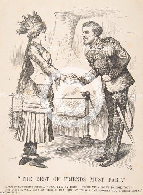 The Best of Friends Must Part (Punch, September 28, 1878), 1878. Creator: John Tenniel.