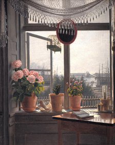 View from the Artist's Window, 1823-1827. Creator: Martinus Rorbye.