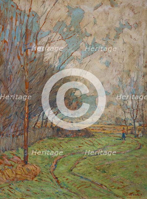 Landscape: Path to the Fields, date unknown, c1875-1935. Creator: William Forsyth.