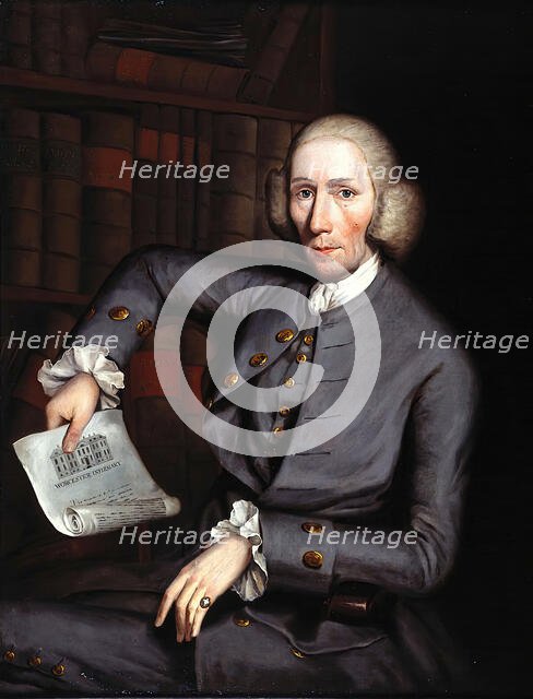 William Russell (1718-1801), surgeon to the Worcester Infirmary, c1770s. Creator: Stephen Hewson.