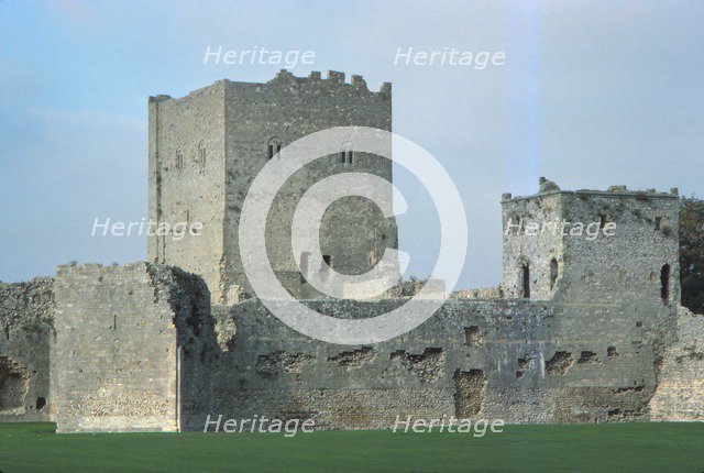 Porchester Castle, Hampshire, 20th century. Artist: CM Dixon.