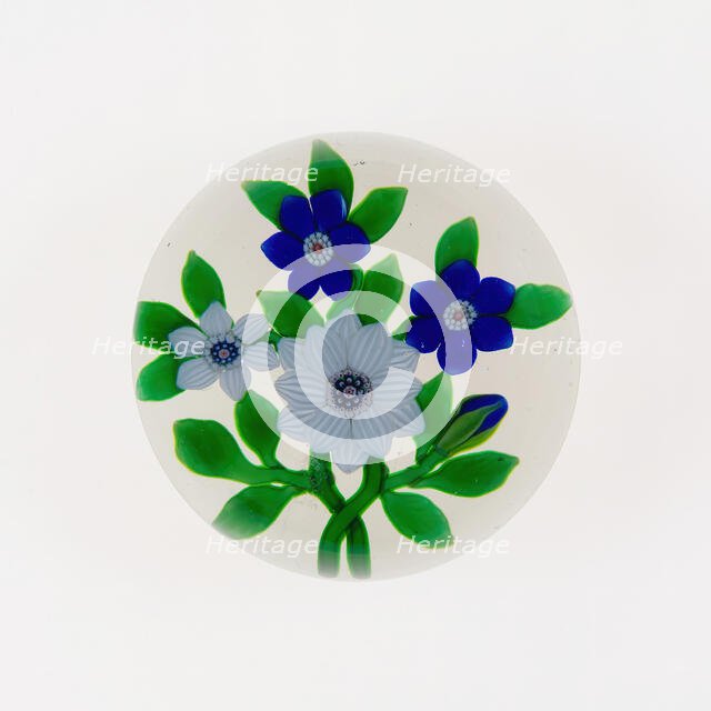 Paperweight, Baccarat, c. 1845-60. Creator: Baccarat Glasshouse.