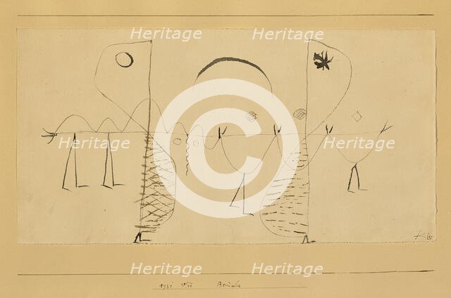 Brüder (Brothers), 1931. Creator: Klee, Paul (1879-1940).