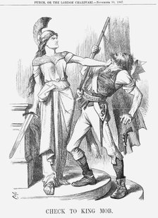 'Check to King Mob', 1867. Artist: John Tenniel