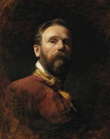 Self-portrait, 1856. Creator: Friedrich von Amerling.
