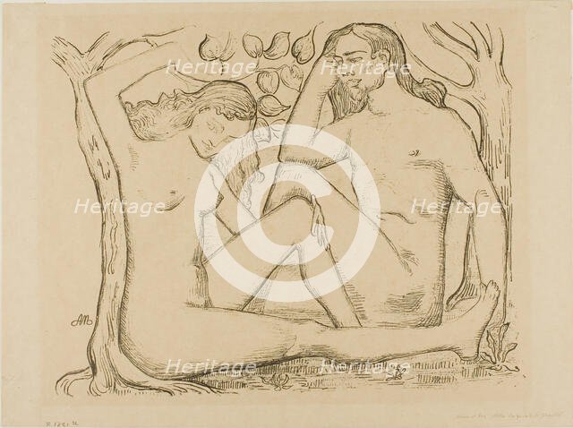 Adam and Eve, 1895. Creator: Aristide Maillol.