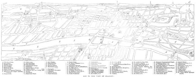 Map of Glasgow, 1864. Creator: Unknown.