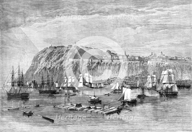 Progress of the Prince of Wales in British North America - Quebec, Canada East..., 1860. Creator: Unknown.