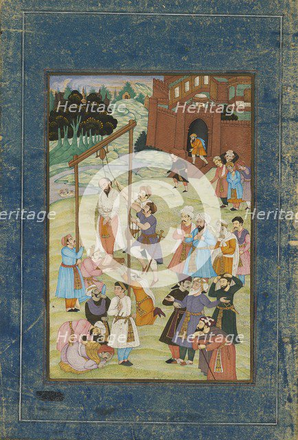 The hanging of al-Hallaj in 922, late 19th century. Artist: Unknown.