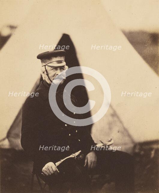 Lt. General Sir Richard England, K.C.B., 1855. Creator: Roger Fenton.