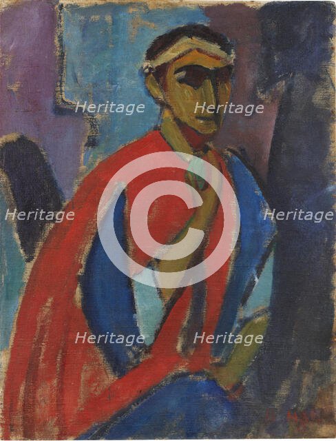 Self-Portrait in Costume (The Roman), 1913. Creator: Stenner; Hermann (1891-1914).