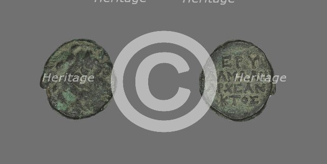 Coin Depicting the Hero Herakles, about 300-200 BCE. Creator: Unknown.