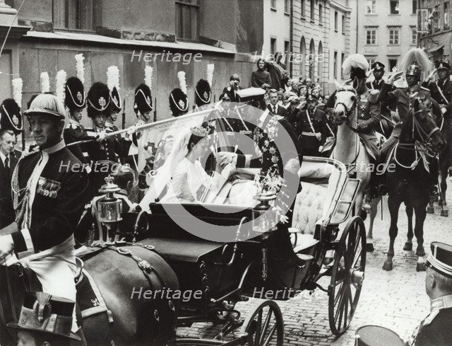 The wedding of Silvia Sommerlath and King Carl XVI Gustaf of Sweden, Stockholm, 19 June 1976. Artist: Unknown