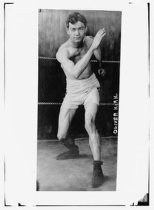 Oliver Kirk, American boxer and two-time Olympic gold medal winner, between c1910 and c1915. Creator: Bain News Service.