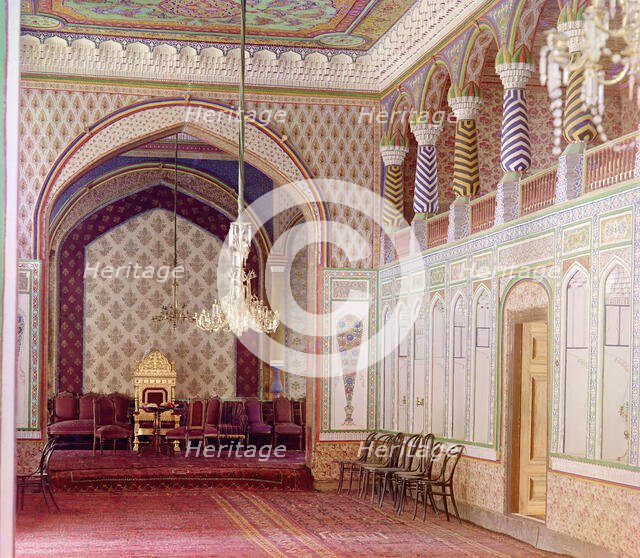 In the country palace of the Bukhara Emir, Bukhara, c1911. Creator: Sergey Mikhaylovich Prokudin-Gorsky.