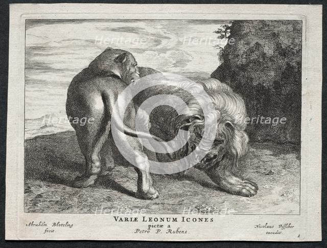 Various Lions. Creator: Abraham Blooteling (Dutch, 1640-1690).