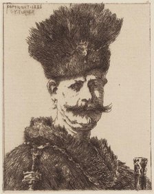 Portrait of a Man, 1886. Creator: Charles Yardley Turner.