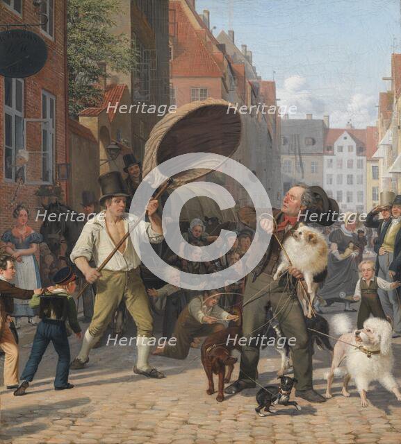 Street Scene in the Dogdays, 1832. Creator: Wilhelm Marstrand.